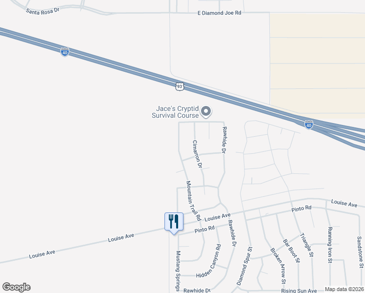 map of restaurants, bars, coffee shops, grocery stores, and more near 2905 Cimarron Dr in Kingman