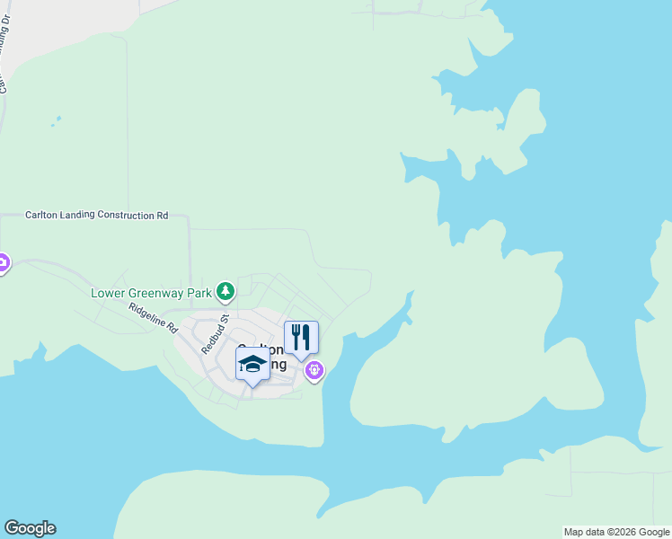 map of restaurants, bars, coffee shops, grocery stores, and more near 1028 Carlton Landing Construction Road in Canadian