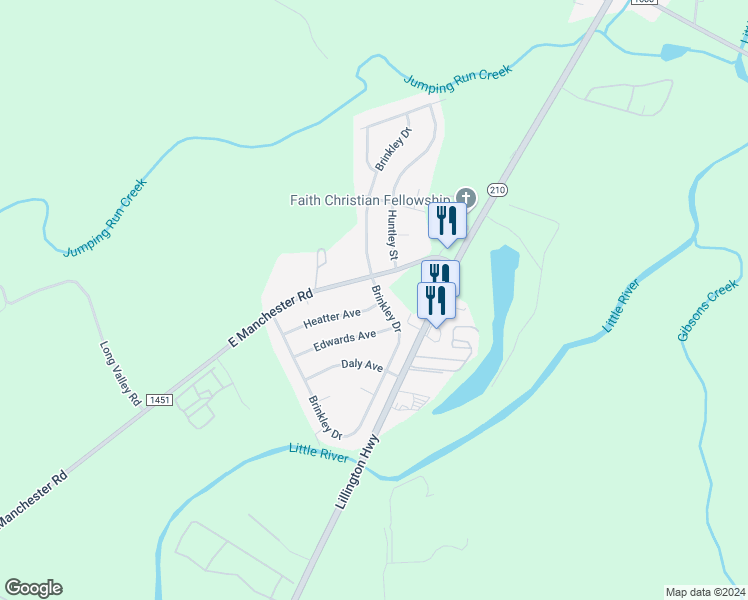 map of restaurants, bars, coffee shops, grocery stores, and more near 2727 Heatter Avenue in Spring Lake