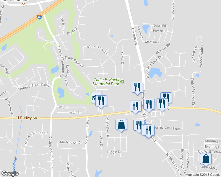 map of restaurants, bars, coffee shops, grocery stores, and more near 9744 Kingsbridge Cove in Lakeland