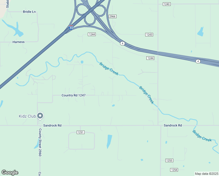 map of restaurants, bars, coffee shops, grocery stores, and more near 2258 County Road 1247 in Blanchard