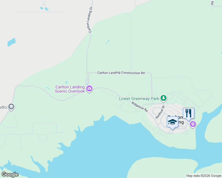 map of restaurants, bars, coffee shops, grocery stores, and more near 76 Ridgeline Road in Eufaula