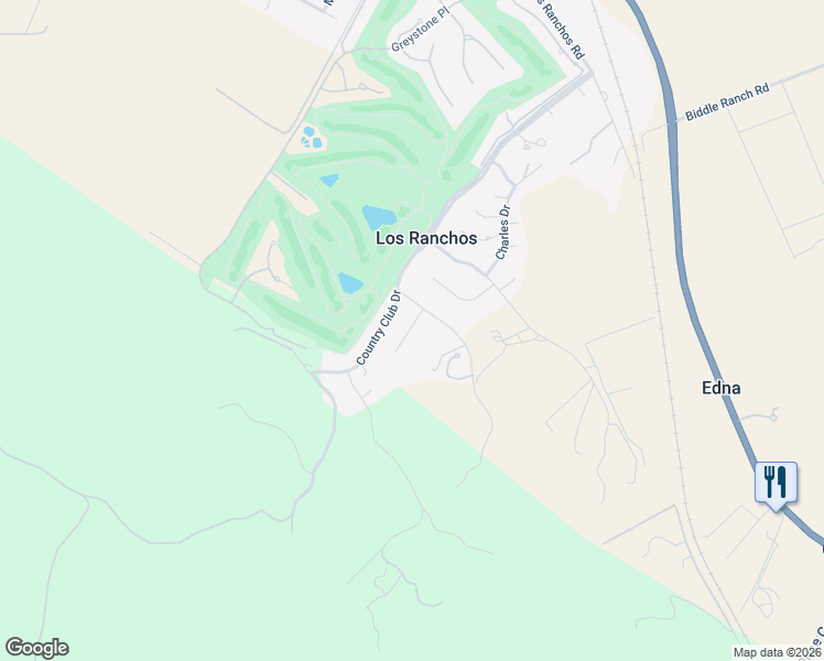 map of restaurants, bars, coffee shops, grocery stores, and more near 159 Countryside Lane in San Luis Obispo