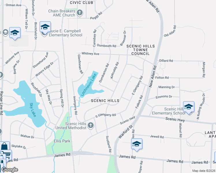 map of restaurants, bars, coffee shops, grocery stores, and more near 2998 Dumbarton Road in Memphis
