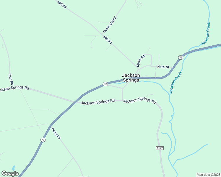 map of restaurants, bars, coffee shops, grocery stores, and more near Watts Sr Drive in Jackson Springs