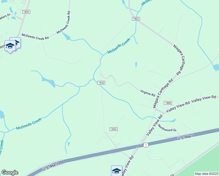 map of restaurants, bars, coffee shops, grocery stores, and more near 320 East Virginia Avenue in Robbins
