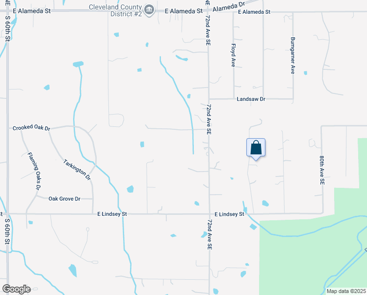 map of restaurants, bars, coffee shops, grocery stores, and more near 820 72nd Avenue Southeast in Norman