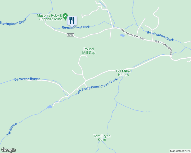 map of restaurants, bars, coffee shops, grocery stores, and more near Ray Creek Road in Macon County