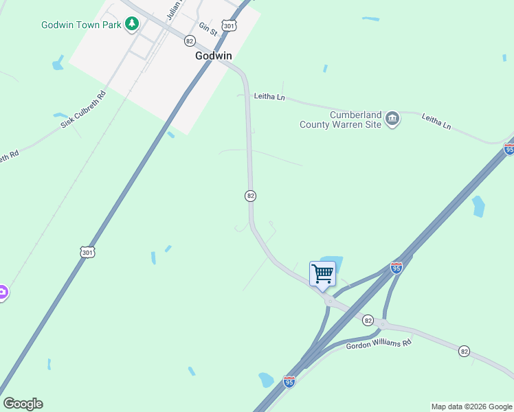 map of restaurants, bars, coffee shops, grocery stores, and more near 8390 Godwin-Falcon Road in Godwin