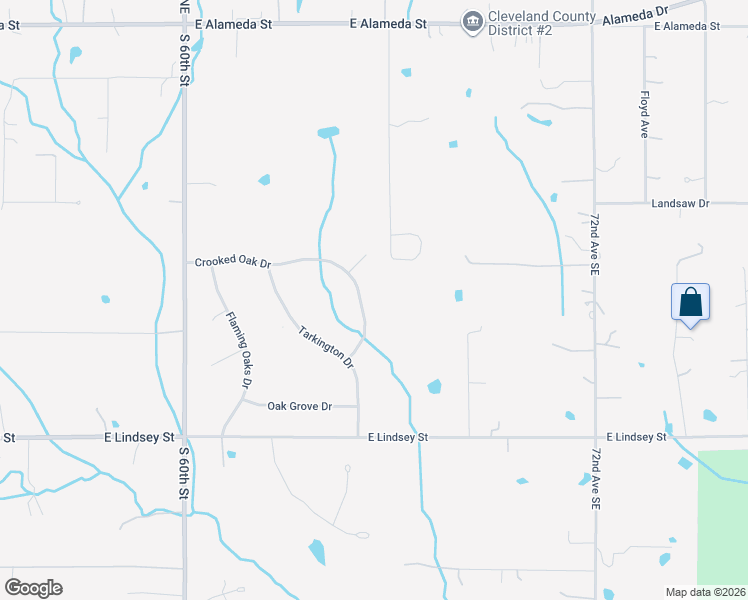map of restaurants, bars, coffee shops, grocery stores, and more near 6513 Crooked Oak Drive in Norman