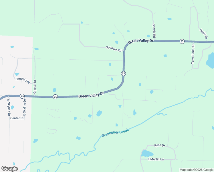 map of restaurants, bars, coffee shops, grocery stores, and more near 5 Pin Oak Cove in Greenbrier