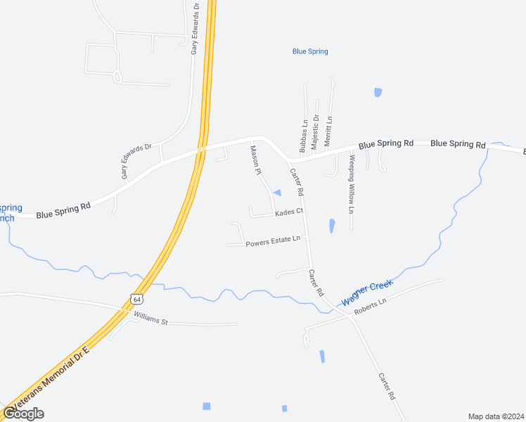 map of restaurants, bars, coffee shops, grocery stores, and more near 128 Kades Court in Decherd