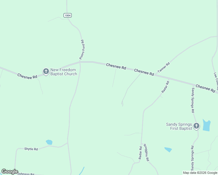 map of restaurants, bars, coffee shops, grocery stores, and more near 176 Robinson Acres Lane in Rutherfordton