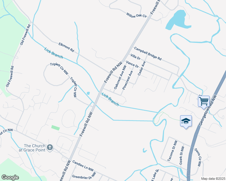 map of restaurants, bars, coffee shops, grocery stores, and more near 3210 Brookside Drive Northwest in Cleveland