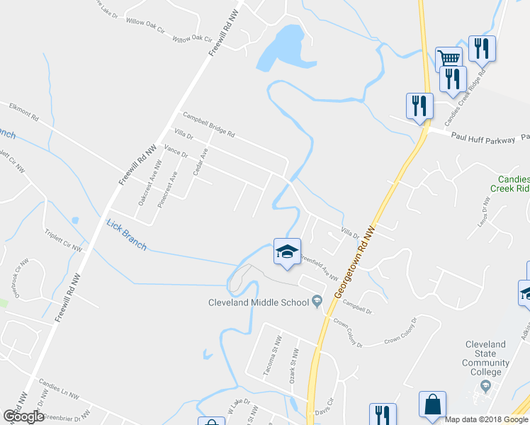 map of restaurants, bars, coffee shops, grocery stores, and more near 169 Eastview Avenue in Cleveland