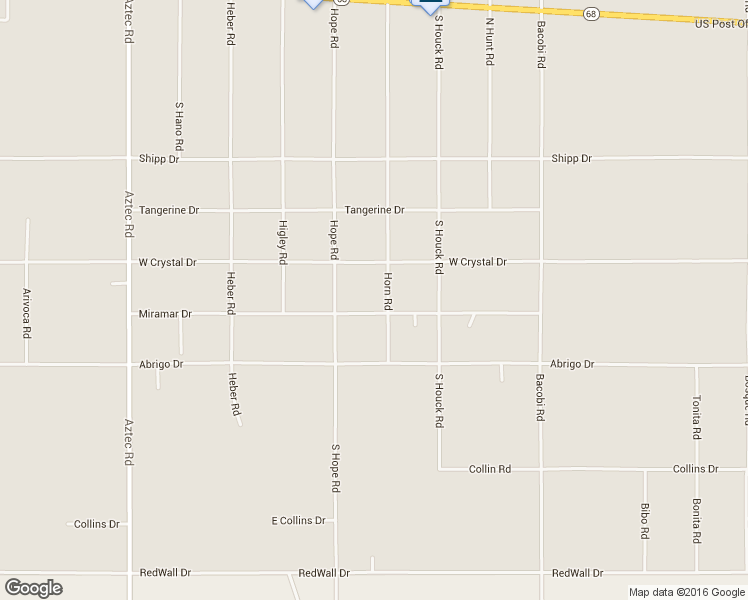 map of restaurants, bars, coffee shops, grocery stores, and more near 645 South Horn Road in Kingman