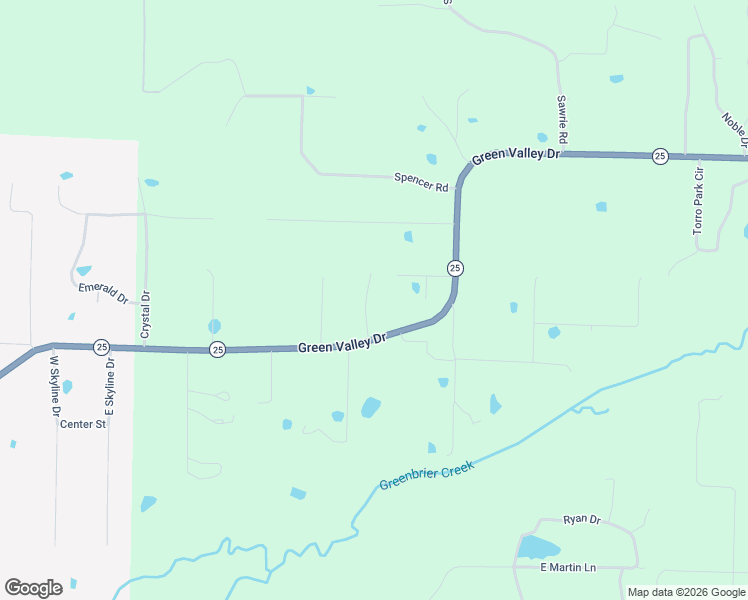 map of restaurants, bars, coffee shops, grocery stores, and more near 5 Pin Oak Cove in Greenbrier