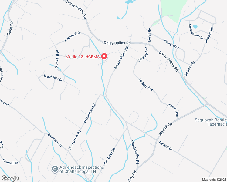 map of restaurants, bars, coffee shops, grocery stores, and more near 8404 Middle Valley Road in Middle Valley