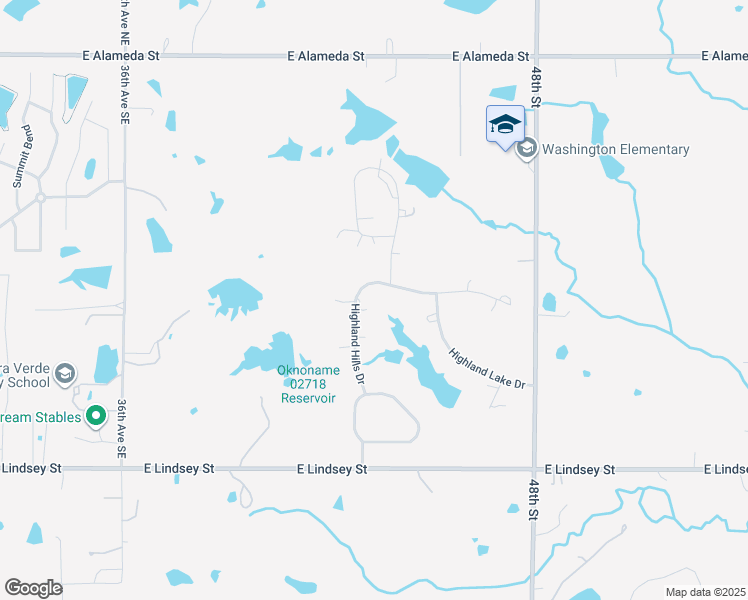 map of restaurants, bars, coffee shops, grocery stores, and more near 701 Highland Hills Drive in Norman