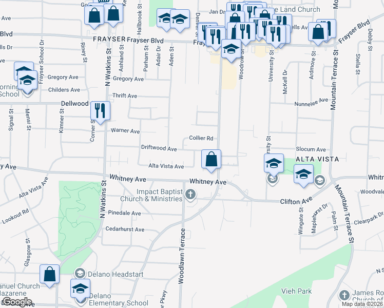 map of restaurants, bars, coffee shops, grocery stores, and more near 3068 Selinda Cove in Memphis