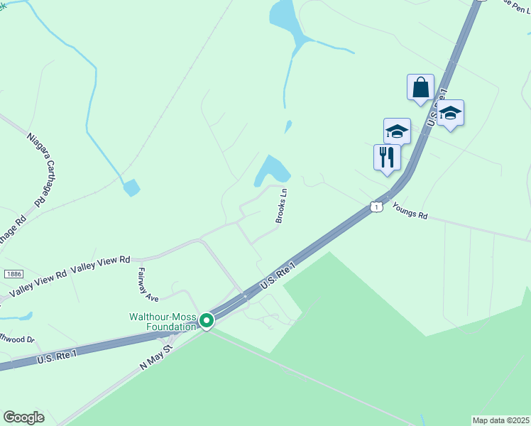 map of restaurants, bars, coffee shops, grocery stores, and more near 220 Skyline Manor Road in Southern Pines