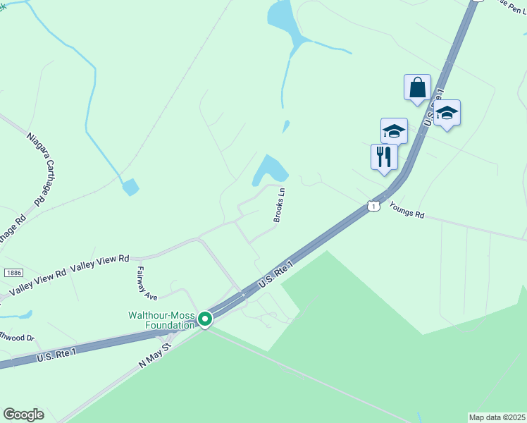 map of restaurants, bars, coffee shops, grocery stores, and more near 220 Skyline Manor Road in Southern Pines