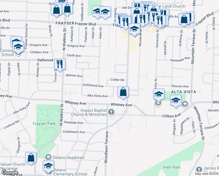 map of restaurants, bars, coffee shops, grocery stores, and more near 3068 Selinda Cove in Memphis