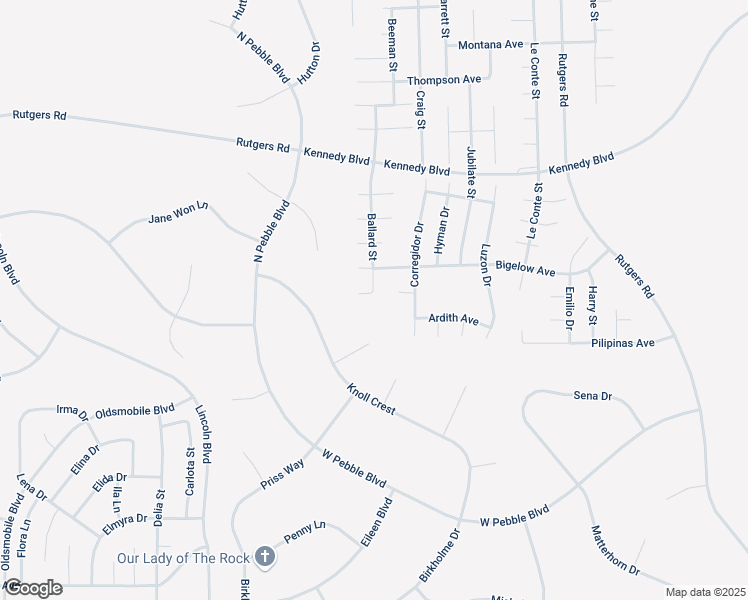 map of restaurants, bars, coffee shops, grocery stores, and more near Ballard Street in California City