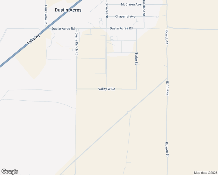 map of restaurants, bars, coffee shops, grocery stores, and more near 28102 Valley West Road in Taft