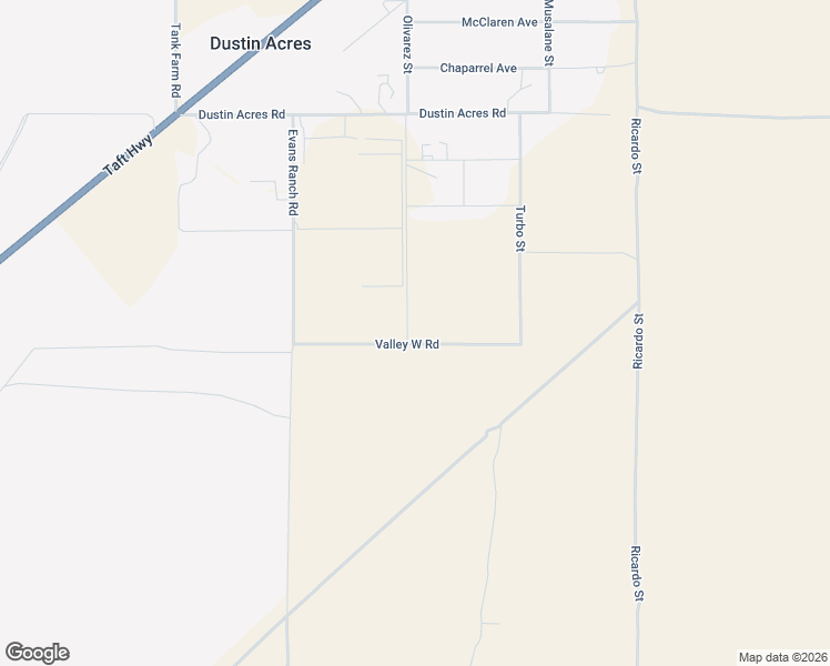 map of restaurants, bars, coffee shops, grocery stores, and more near 28102 Valley West Road in Taft