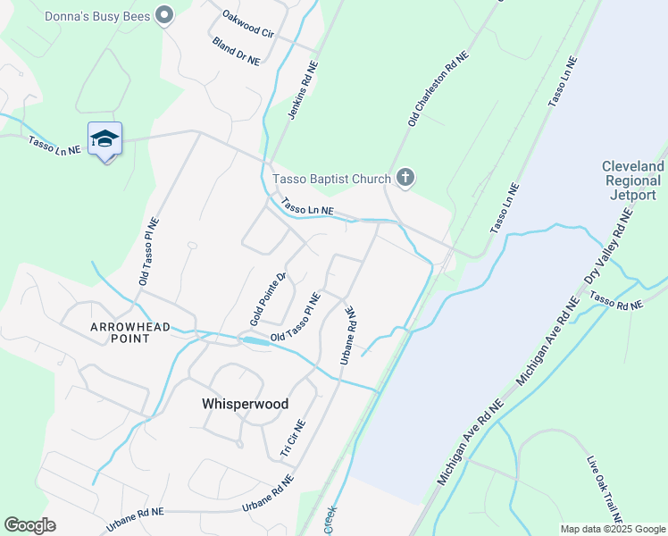 map of restaurants, bars, coffee shops, grocery stores, and more near 5080 Chatata Drive Northeast in Cleveland