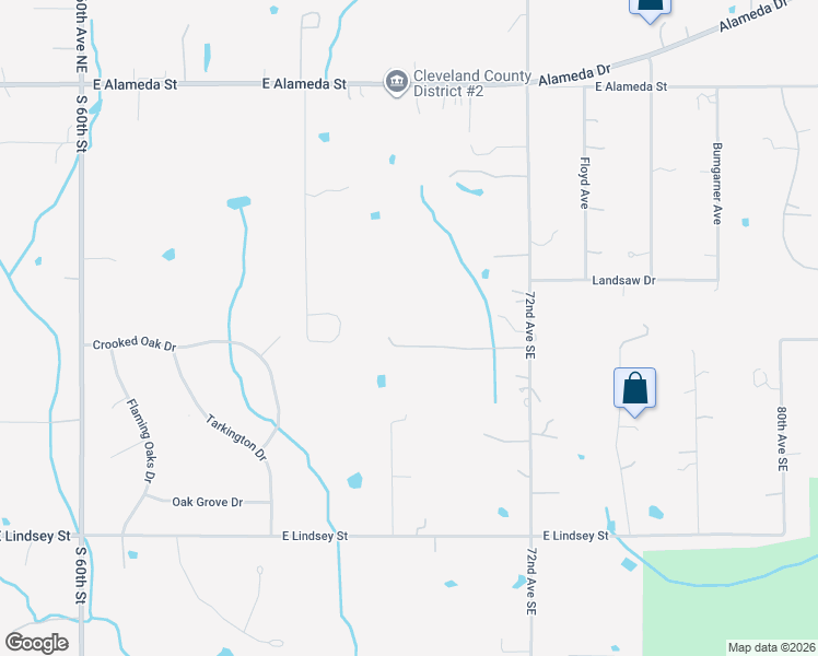 map of restaurants, bars, coffee shops, grocery stores, and more near 6800 Gauntlet Road in Norman