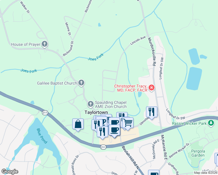 map of restaurants, bars, coffee shops, grocery stores, and more near 143 Douglas Avenue in West End