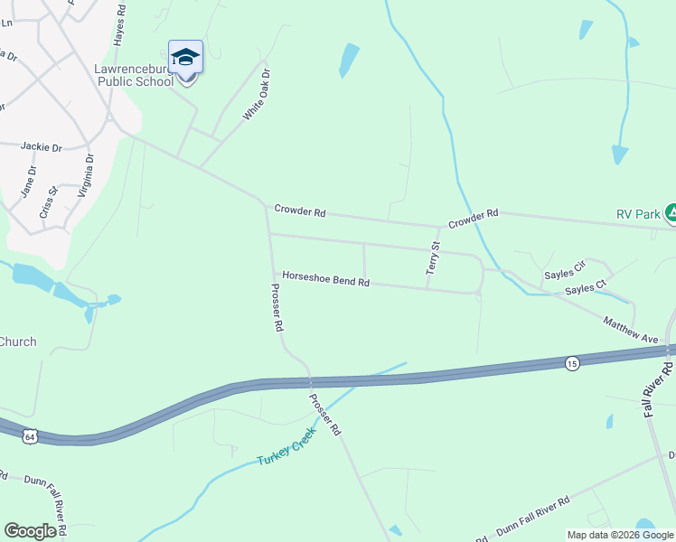 map of restaurants, bars, coffee shops, grocery stores, and more near 101 Horseshoe Bend Road in Leoma