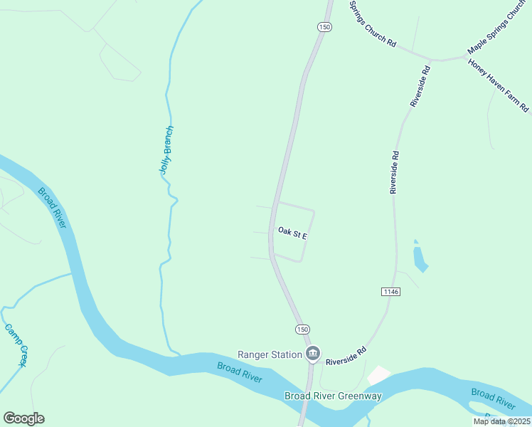 map of restaurants, bars, coffee shops, grocery stores, and more near 2206 Gaffney Road in Shelby