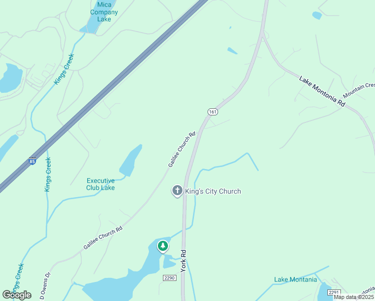 map of restaurants, bars, coffee shops, grocery stores, and more near 1110 York Road in Kings Mountain