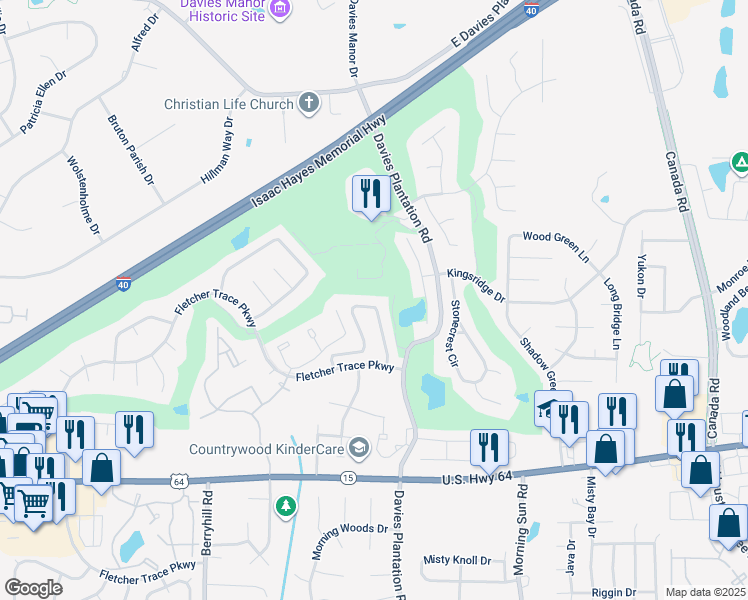map of restaurants, bars, coffee shops, grocery stores, and more near 9466 Kaki Lane in Lakeland