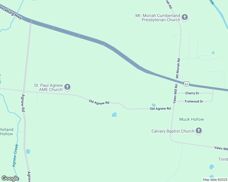 map of restaurants, bars, coffee shops, grocery stores, and more near 210 Old Agnew Road in Pulaski