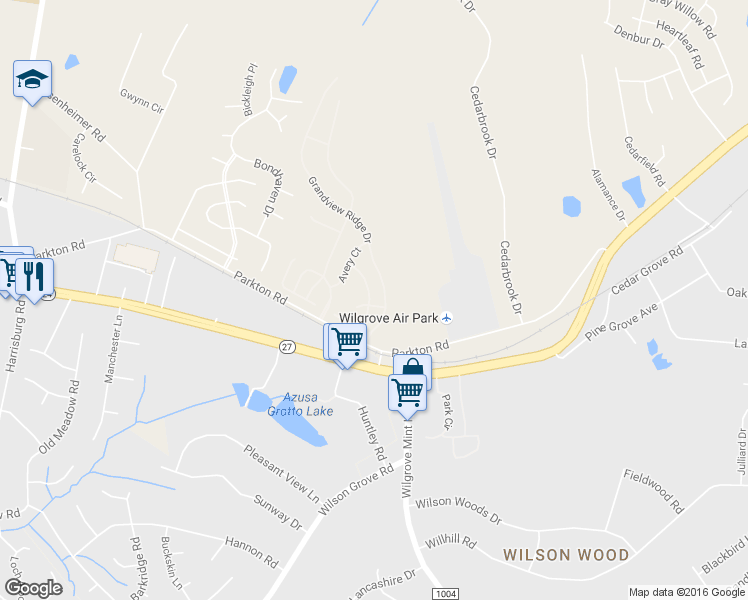 map of restaurants, bars, coffee shops, grocery stores, and more near 6751 Silver Valley Drive in Charlotte