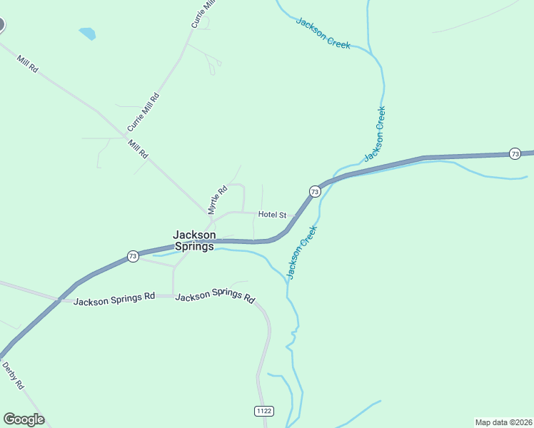 map of restaurants, bars, coffee shops, grocery stores, and more near 154 Hotel Street in Jackson Springs