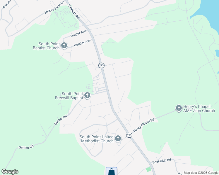 map of restaurants, bars, coffee shops, grocery stores, and more near 1321 South Point Road in Belmont