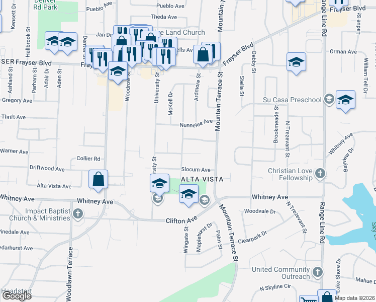 map of restaurants, bars, coffee shops, grocery stores, and more near 2313 Willow Wood Avenue in Memphis