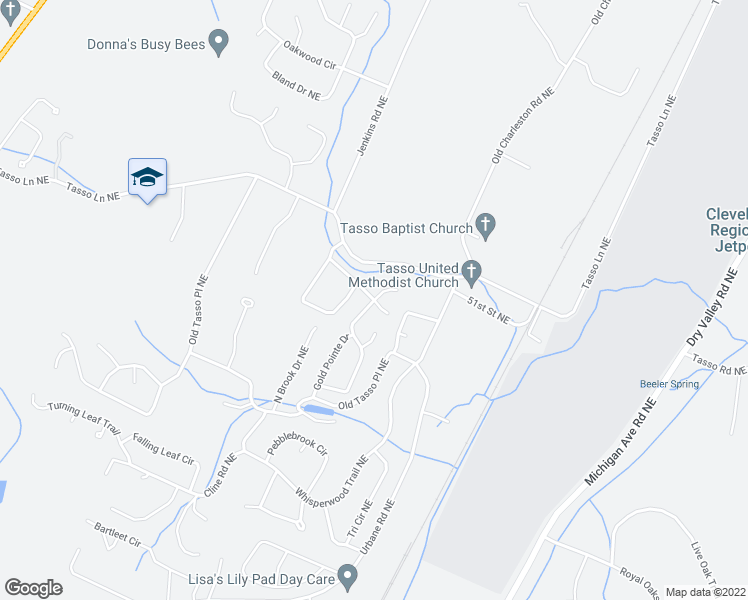 map of restaurants, bars, coffee shops, grocery stores, and more near 4995 Gold Point Drive in Cleveland