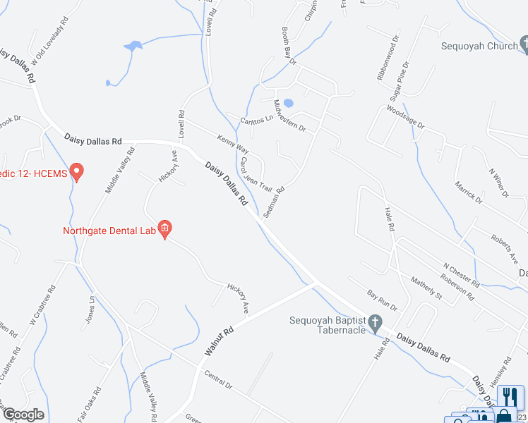 map of restaurants, bars, coffee shops, grocery stores, and more near 8877 Sedman Road in Hamilton County