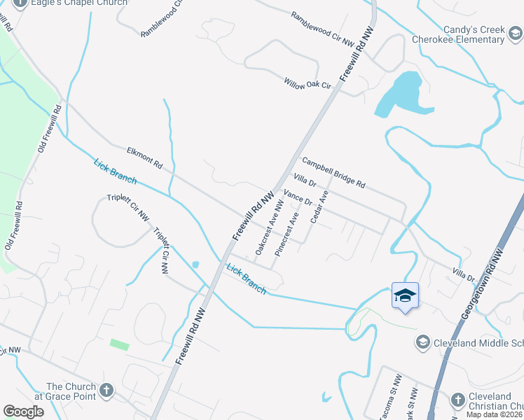 map of restaurants, bars, coffee shops, grocery stores, and more near 3009 Greenwood Drive Northwest in Cleveland