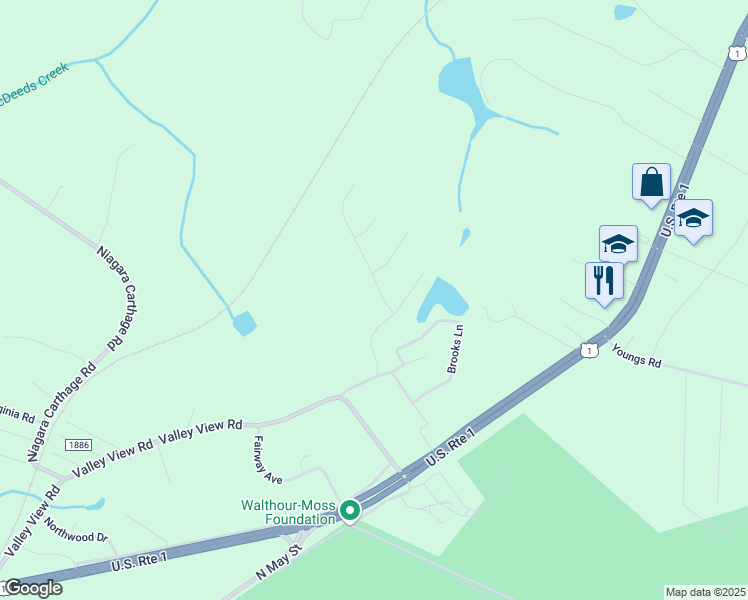map of restaurants, bars, coffee shops, grocery stores, and more near 155 Horseshoe Drive in Southern Pines