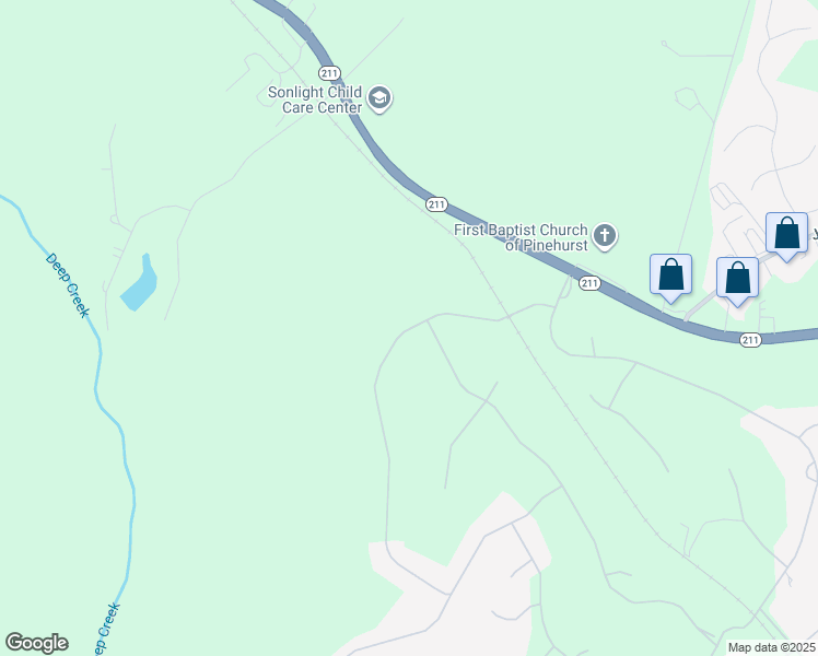 map of restaurants, bars, coffee shops, grocery stores, and more near 26 Kilbride Drive in Pinehurst