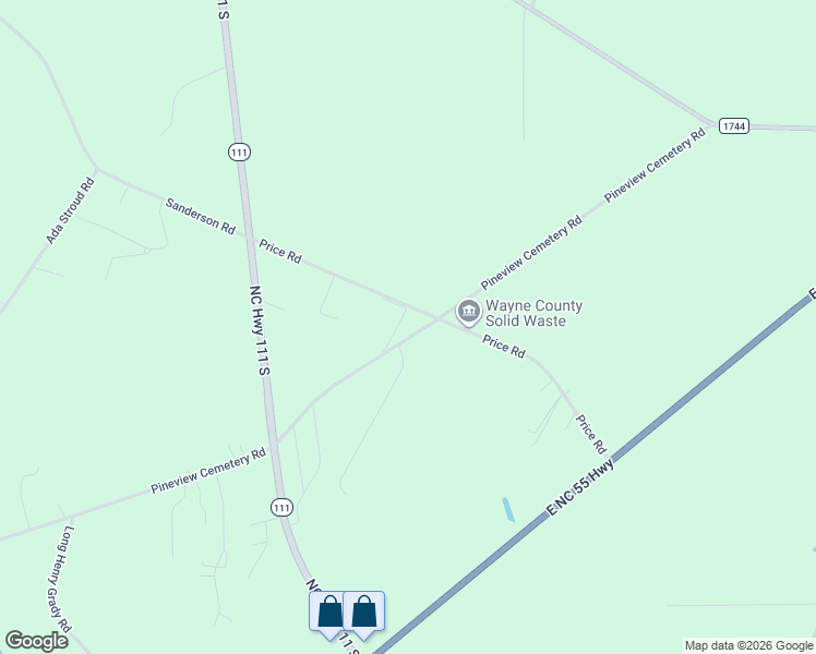 map of restaurants, bars, coffee shops, grocery stores, and more near 168-170 Price Road in Seven Springs