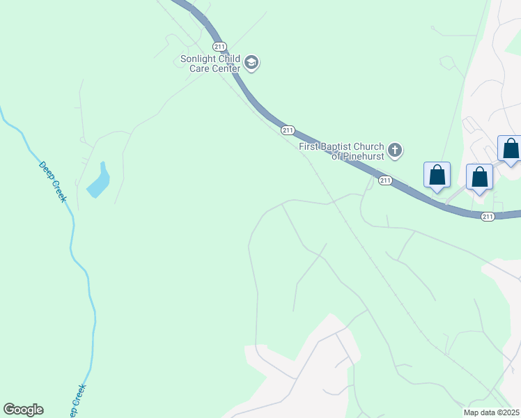 map of restaurants, bars, coffee shops, grocery stores, and more near 26 Kilbride Drive in Pinehurst