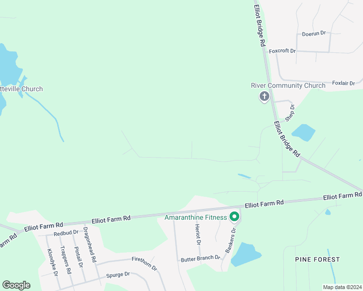 map of restaurants, bars, coffee shops, grocery stores, and more near 964 Rhum Drive in Fayetteville